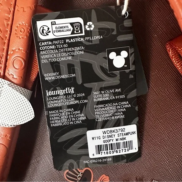 Disney Goofy’s Steampunk Cosplay Mini Backpack: NWT - Picture 9 of 15